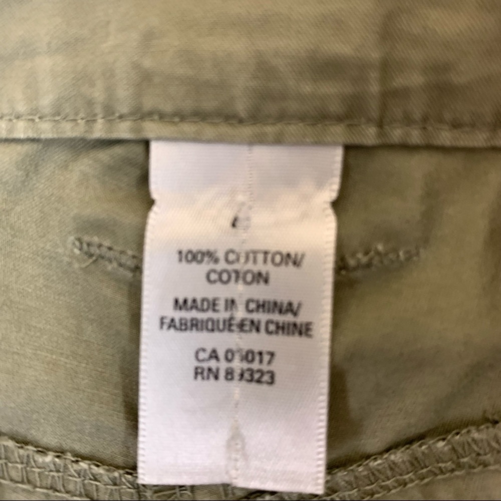 ROOTS 73 Green  Cargo Capris size 4 - Picture 5 of 11